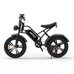 EU Sotck 45km/h Electric Bike Ebikes for Adults 48V 15Ah Lithium Battery 7 Speed 20"X4.0"All-Terrain Fat Tire Ebike