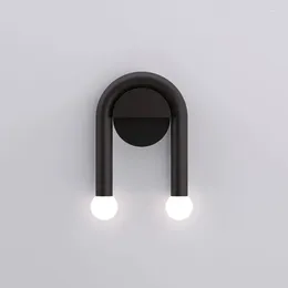 Wall Lamps Modern U-shaped Creative Lamp Indoor Simple Industrial Style Stair Light LED Atmosphere For Parlor Bedroom