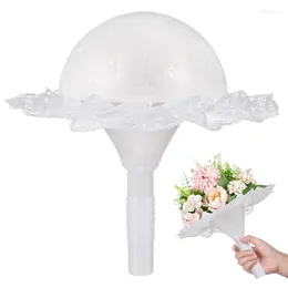 Decorative Flowers Bouquet Wedding Decorations Ceremony Bouquets Prop Bridal Bracket Foam Floral Holder Fresh Table Stand Bridesmaid Flower