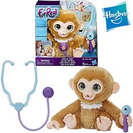 Dolls FurReal Cheque up Zandi Monkey Electronic Plush Toys Pets Musical Children 231122