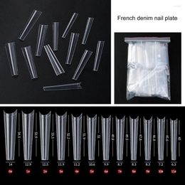 False Nails Attractive Foldable Good Flexibility Plastic Natural Colour Press On Multipurpose