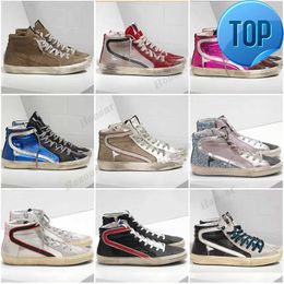 Goldenss Gooses NEW Designer Shoes Sneakers Casual Shoes Trainers Men Shoe Mid Slide Star High Top Luxury Italy Brand Sequin Classic White Do
