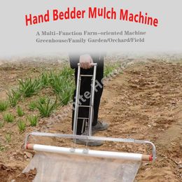 Other Garden Tools Hand Bedder Mulch Machine Small Agricultural Automatic Film Pressing Manual Multifunctional Farm 230422