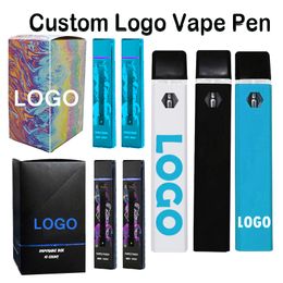 Customised Disposable Vape Pen 1ml 2ml 3ml Pods E-cigarettes Childproof Packaging Box Thick Oil Carts Rechargeable 280mah Battery Custom Logo Empty Pens Vaporizer