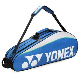 Tennis Bags Badminton Racket Bag For 3 Racquets Waterproof Single Shoulder Shuttlecock Rackets Sports Bag With Shoes Compartment 231122
