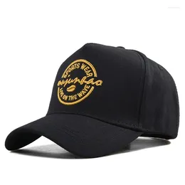 Ball Caps Men's Baseball Cap 5 Panel High Top Big Size Cotton Solid Head Snap Back Dad Hat Outdoor Travel Trucker Sun Visorr 60-65cm