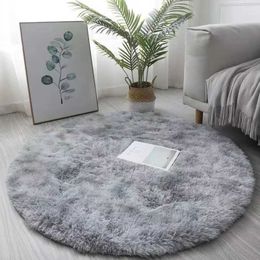Carpets Tie-Dyed round Carpet Living Room Computer Chair Make-up Chair Decorative Carpet