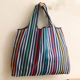 Storage Bags Shopping Bag Decorative Folding Pouch Large Capacity Portable Shoulder Oxford Fabric Reusable Tote For Outdoor