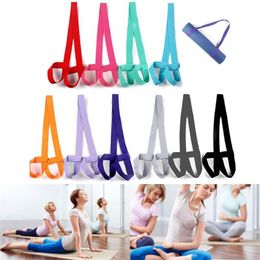 New Adjustable Yoga Mat Strap Mat Sling Carrier Shoulder Belt Exercise Sports Gym LMH66233k