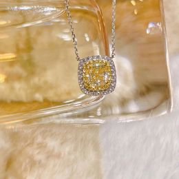 Choker Necklace AAAAA Zircon Silver Color Wedding Pendants Necklace For Women Charm Party Jewelry