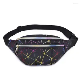 Waist Bags Bag Women With Waterproof Pocket Geometric Print And Adjustable Strap For Active Adventures Fanny Pack