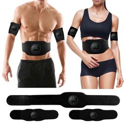 Portable Slim Equipment Muscle Stimulator EMS Abdominal belt Trainer LCD Display Abs Fitness Training Home Gym Weight Loss Body Slimming belly training 231122