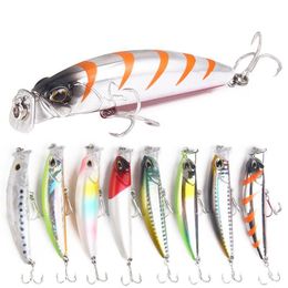 8pcs lot Fishing Lure Hard Bait Carp 8cm 10g Fishing Fresh Water Insect Bait Fake Lure Fishing Jerkbait Minnow Crankbait226E