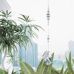 Garden Decorations Modern Drop Prism With Lanyard Sparkling Faux Crystal Suncatcher Beautiful Polished Pendant For Balcony