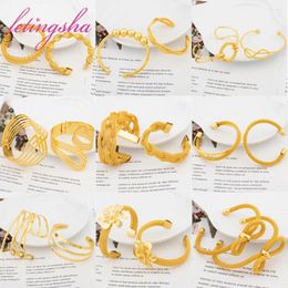 Bangle Dubai Est Fashion Set French Luxury Bracelet 18K Gold Plated Jewellery Exquisite Jewellery Gift