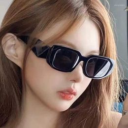 Sunglasses European American Style Women's Rectangle Shape Wide Leg Sun Glasses For Men Women Travelling Outdoor Sunglass