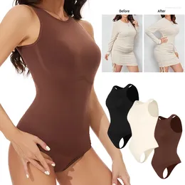 Women's Shapers Thongs Bodysuit For Women Tummy Control Shapewear Racerback Top Seamless Body Sculpting Shaper High Neck Jumpsuit Overalls