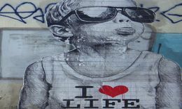 I love Life Boy Art Gifts Silk Print Poster0123456787310831