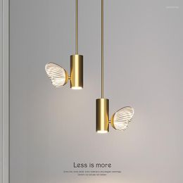 Pendant Lamps Butterfly LED Lights Nordic Indoor Lighting Gold Bedside Lamp Hanging Modern Living Room Home Decoration