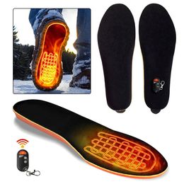 Shoe Parts Accessories 2000mAh Electric Foot Warmer Heated Insoles Rechargeable USB Heating Soles Boots Insert with Remote Control for Man Women Shoes 231122