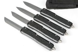 High Quality M7678 MT AUTO Tactical Knife D2 Steel Stone Wash Blade Black Aviation Aluminium Handle Outdoor EDC Pocket Knives with Nylon Bag and Repair Tool
