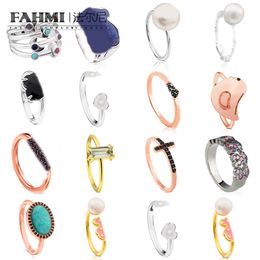 FAHMI high fashion bear open pearl ring full circle Anniversary, Engagement, Gift,Party,Wedding Special gifts for Mother Wife Kids Lover Friends