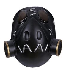 Game OW Roadhog Cosplay Mask Original Designed Mako Rutledge Black Soft Resin Mask Halloween Cosplay Costume Prop For Men T20022421887048