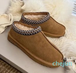 Fur Boots Slip-on Shoes Women Men Winter Platform Boot Sheepskin Ultra Mini Ankle Snow Fall Slides Warm Thick Suede Wool Shearling