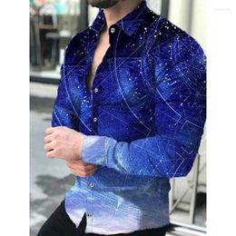 Men's Casual Shirts Men's Short Luxury Collar Lapel Prom High Quality Tops Male Clothing Slim Fit Tee 6xl Baroque Print Loose Long