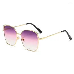 Sunglasses Oversized Women Retro Brand Big Frame Sun Glasses Female Black Yellow Ins Style Square