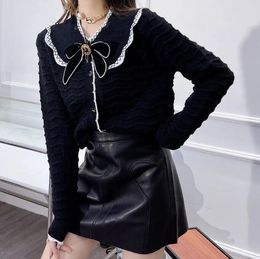 autumn luxury sweater letter brand knitting knitted Bow sweater designer cardigan famous clothing for women