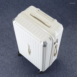 Suitcases Arrival Fashion Unisex Large Capacity 20 Inch Boarding Small Case Women Men Travel Package Trunk Wheels Rolls Suitcase White