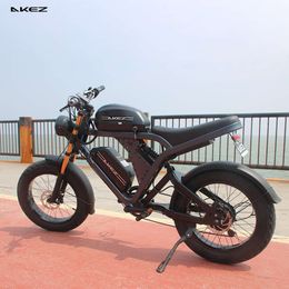 Ebikes for Adults 1500W Motor 4.0 * 20" Fat Tyre Offroad Cruiser E Motorcycle Long Range 48V 41Ah Battery Full Suspension