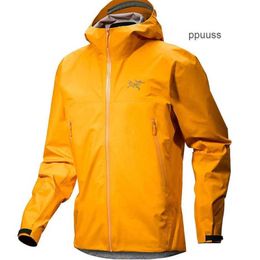 Designer Apparel Arcterys Jackets Men's Outerwear Jackets Outdoor Clothing Canadian Direct Mail Beta Charge Coat Ginger Versatile Trendy Windproof 2573 WN-Y3OD
