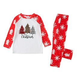 Family Matching Outfits Christmas Family Pyjamas Printed Santa Claus Parent-child Home Wear Family Clothing Sets Family Outfits Fall Winter 231123