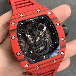 Milles Luxury Watch Watches for Richa Mens Mechanical Jb Rm5201 Toro Flywheel Skull Hollow Out Male Tough Man Personality Sport Wristwatches