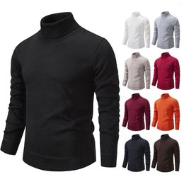 Men's Sweaters Autumn Casual Long Sleeve Pullover Round Neck Underlay Knit Sweater Means Mens Light Tunic