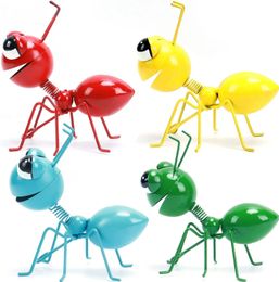 Garden Decorations 4PCS/SET Metal Yard Art Garden Decorative Cute Ant Outdoor Wall Sculptures- Patio Craft Outdoor Garden Yard Art Wall Sculptures 231122