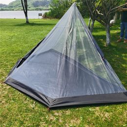 Tents and Shelters The 23 Person Mesh tent mosquito proof Four three Pyramid firewood stove supporting inner Tingxue 320 231123