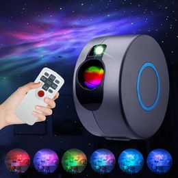 Decorative Objects Figurines Star Projector Light Colourful Nebula Cloud Night Dynamic Galaxy for Bedroom Games Room Party 231122