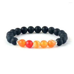 Link Bracelets Men Accessories Femme 8MM Tiger Eye Natural Stones Beads Elastic Stretch Unisex Bracelet Punk Couples Gifts Aliexprees