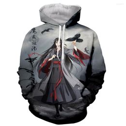 Men's Hoodies Anime Mo Dao Zu Shi 3D Print Cosplay Women Streetwear Sweatshirt Harajuku Men Tracksuit Unisex Fashion Girls Clothes