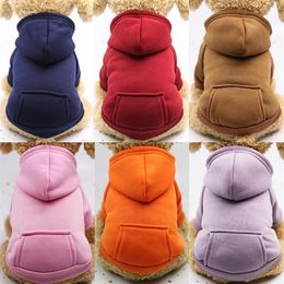 Dog Apparel Hoodies Autumn And Winter Warm Sweater For Dogs Coat Jackets Cotton Puppy Pet Overalls Clothes Costume Cat235B