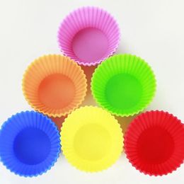 Stampo per cupcake in silicone Stella di rosa Cuore a forma rotonda Muffin Cupcakes Stampi per dolci da cucina Utensili per la decorazione della torta del vassoio per dolci da cucina