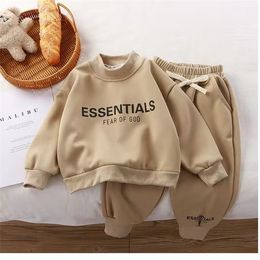 hotsell childrens suit fashion toddler baby boys girls fall clothes sets baby girl clothing set kids sports sweatshirt pants 2pcs suits outf 90160cm w130