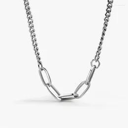 Chains KOFSAC Temperament Men Tide Hip Hop Street Wild Necklace Jewelry S925 Silver Necklaces For Women Accessories Daily Wear Unisex