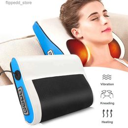 Massaging Neck Pillowws Electric Neck Massager Pillow Cervical Healthy Massageador Relaxation Pillow Massager Multifunctional Massage Pillow Device Q231124