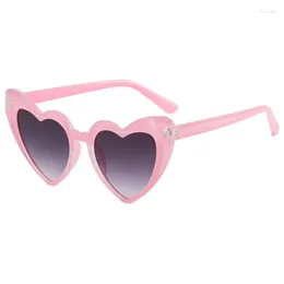 Sunglasses Heart Shaped For Women Diamond Design Jelly Colour UV400 Protection Sun Glasses Brand Designer Cat Eye Eyewear Female