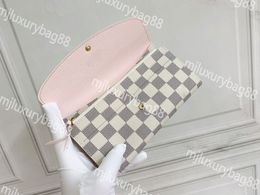 Fashion Flower Designer Zipper Wallet Luxurys Men's and Women's Leather Bag High Quality Classic Letter Coin Wallet Original Box Checked Card Holder
