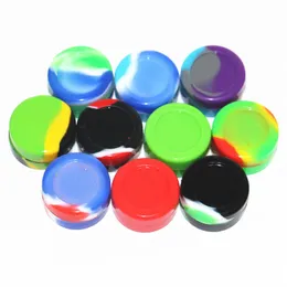 5ML silicone container Jars smoking pipe accessories Food grade lid Non-Stick box for Dry Herb Wax Oil easy to clean